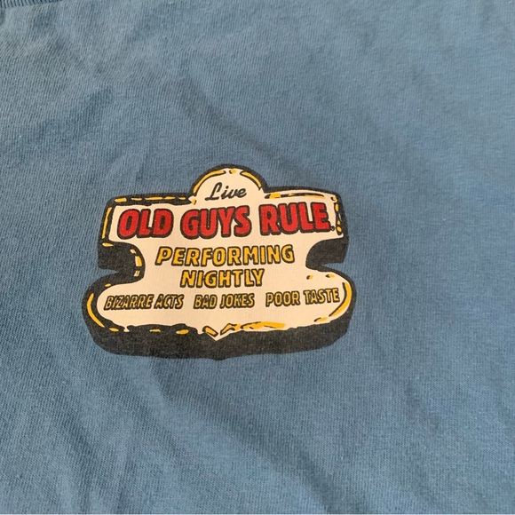 Old Guys Rule Blue T-Shirt Size M - Picture 2 of 6